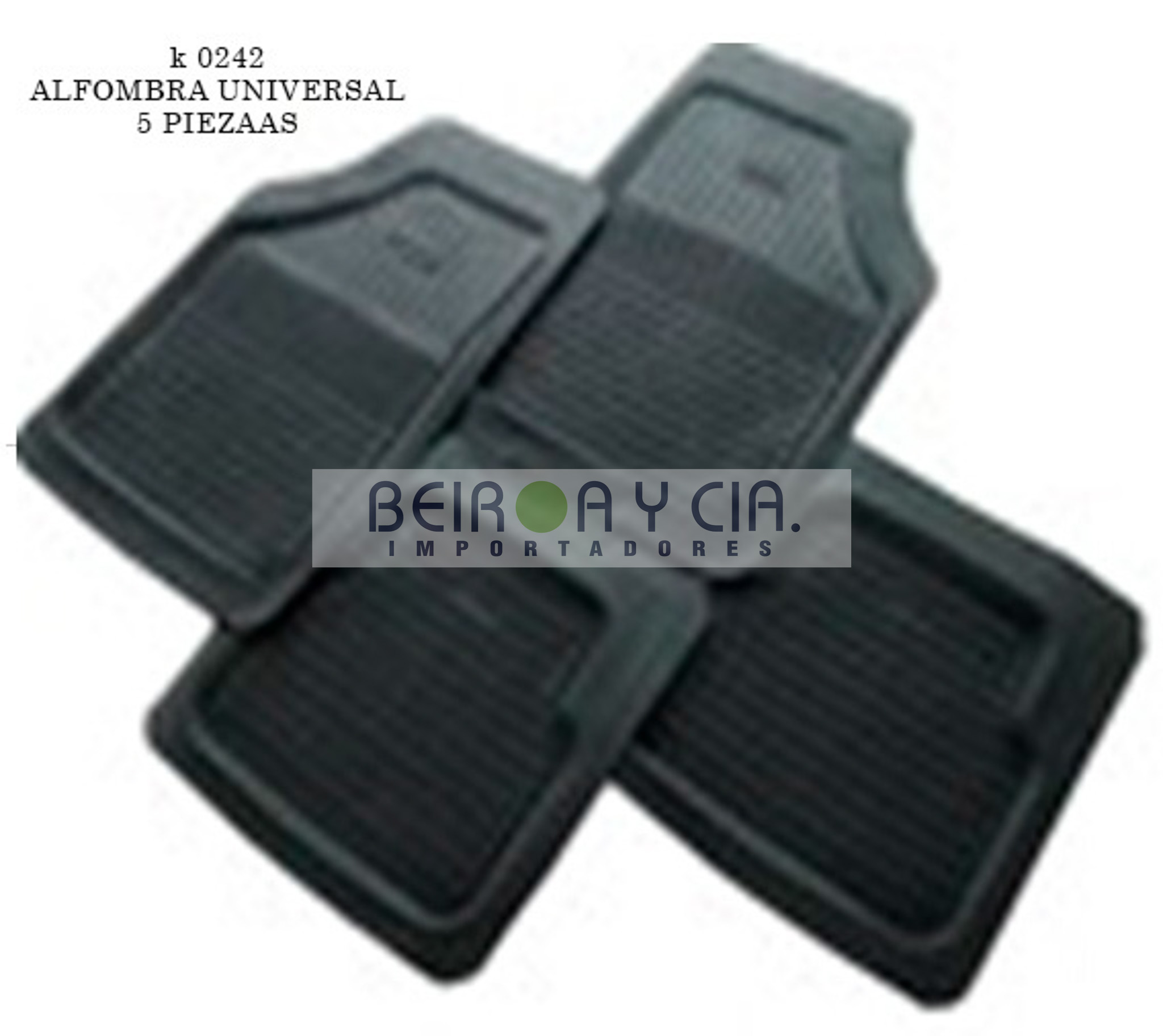 ALFOMBRA T/BANDEJA UNIVERSAL 5 PIEZAS