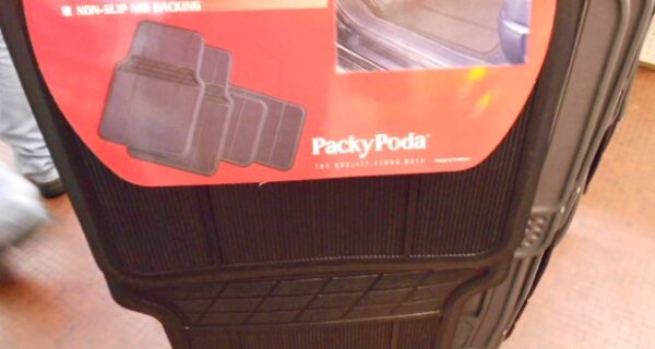 ALFOMBRA PACKY PODA 3861 NEGRA