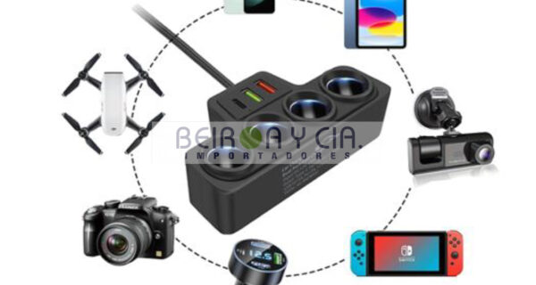 ENCHUFE ENCEND 4 TOMAS + 2 USB +C