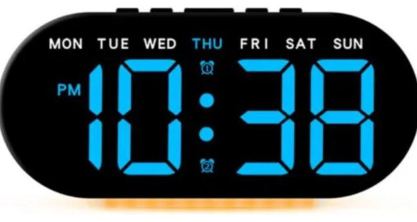 RELOJ DIGITAL OVALADO PARA AUTO