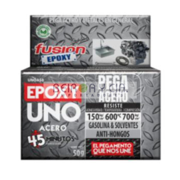 ADHESIVO FUSION EPOXI ACERO 50GR