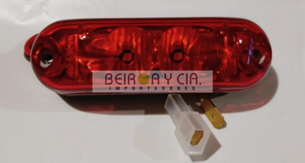 FAROL DELIMITADOR ROJO LED 12/24V