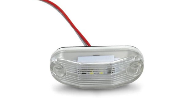 FAROL LATERAL/TECHO OVAL. LED 12/24V CRISTAL