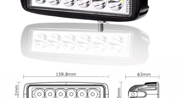 FARO XE LED 18 WATT RECTANGULAR 6 LED
