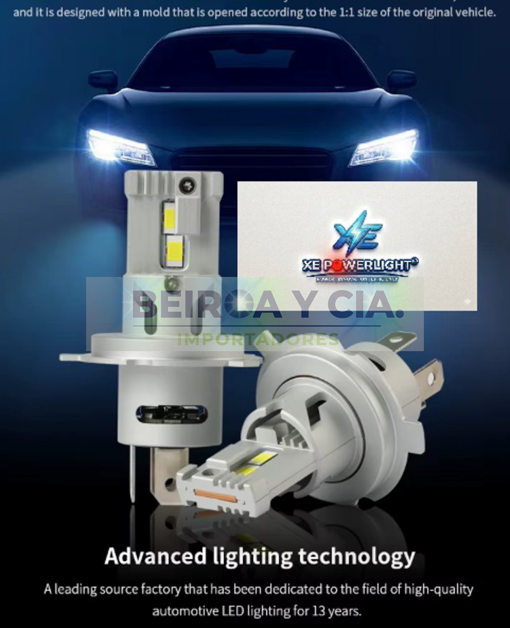 KIT XE POWERLIGHT ALL IN ONE H4 H19 12V 35W 5000LM