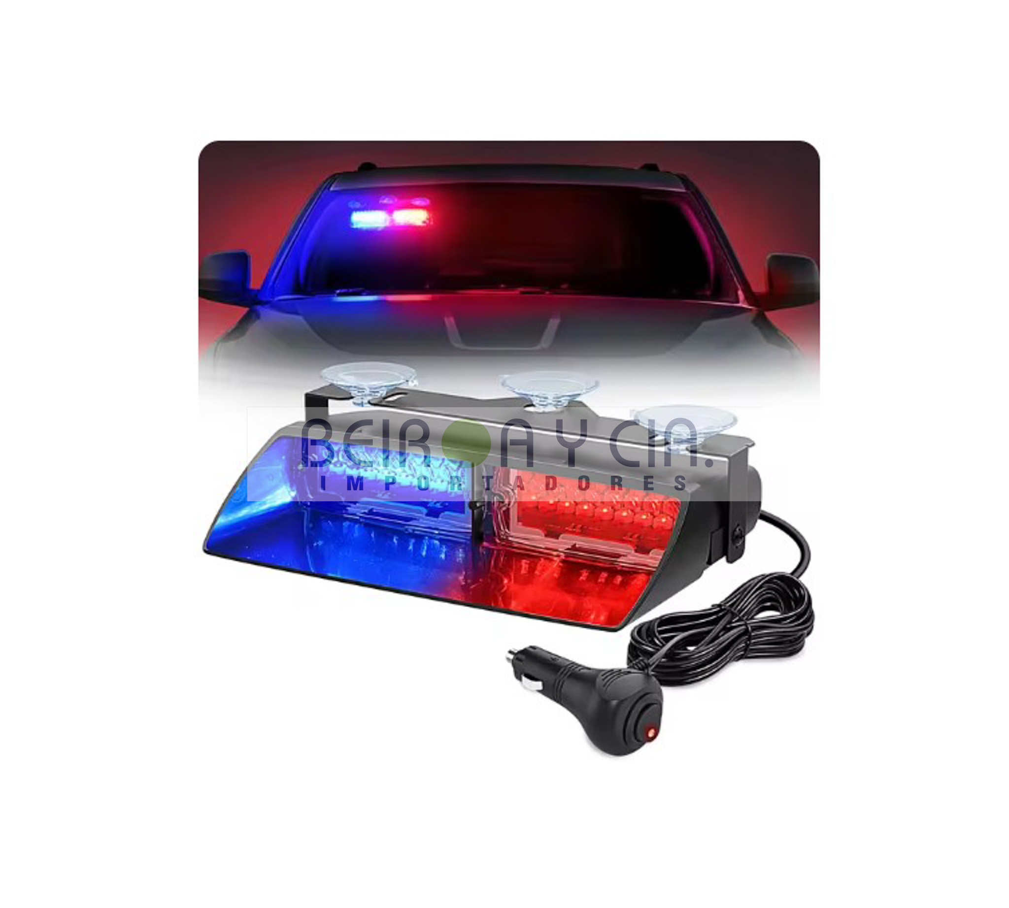 FARO XE LED P/PARABR. AZUL/ROJO P/ENC. 18 PATRO