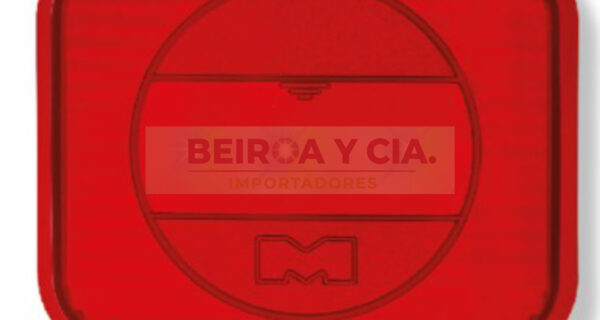 PLASTICO MONTENEGRO TRAS. ROJO BAJO P/LED