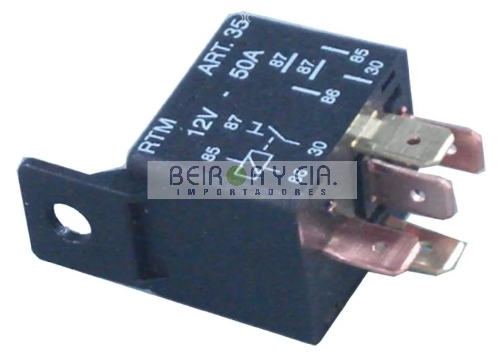 RELAY RTM Nº 35 12V 5 TERM. 50 AMP.