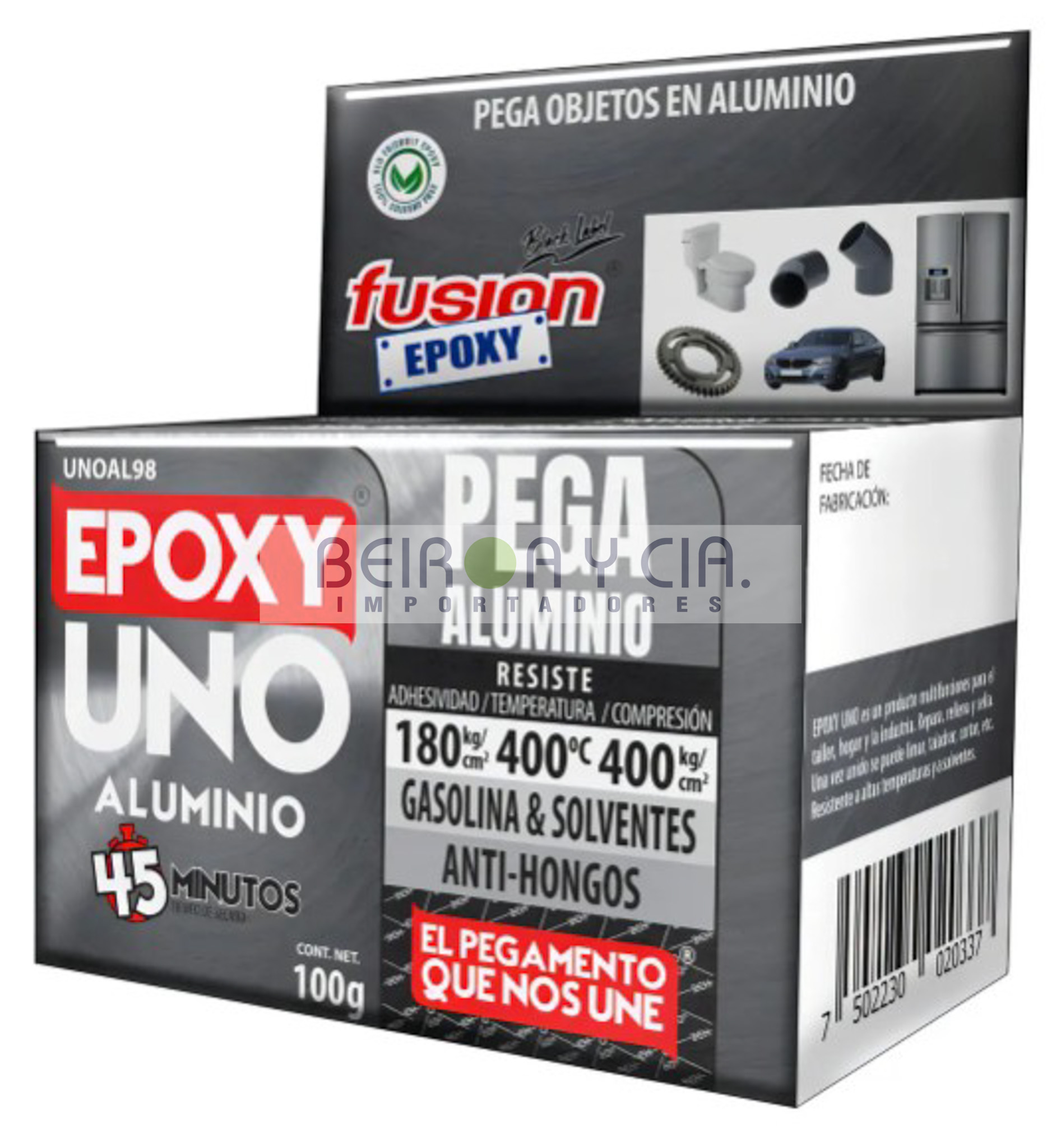 ADHESIVO FUSION EPOXI ALUMINIO 100GR