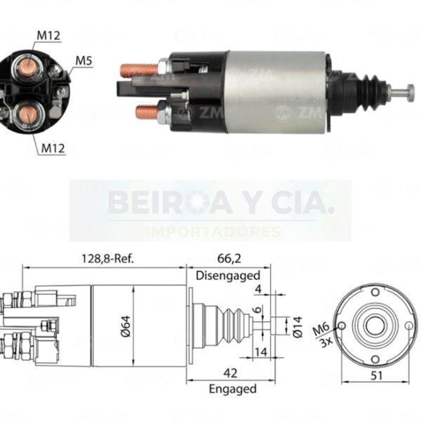 AUTOMATICO ZM 842 MBENZ DAEWOO VOLVO 24V