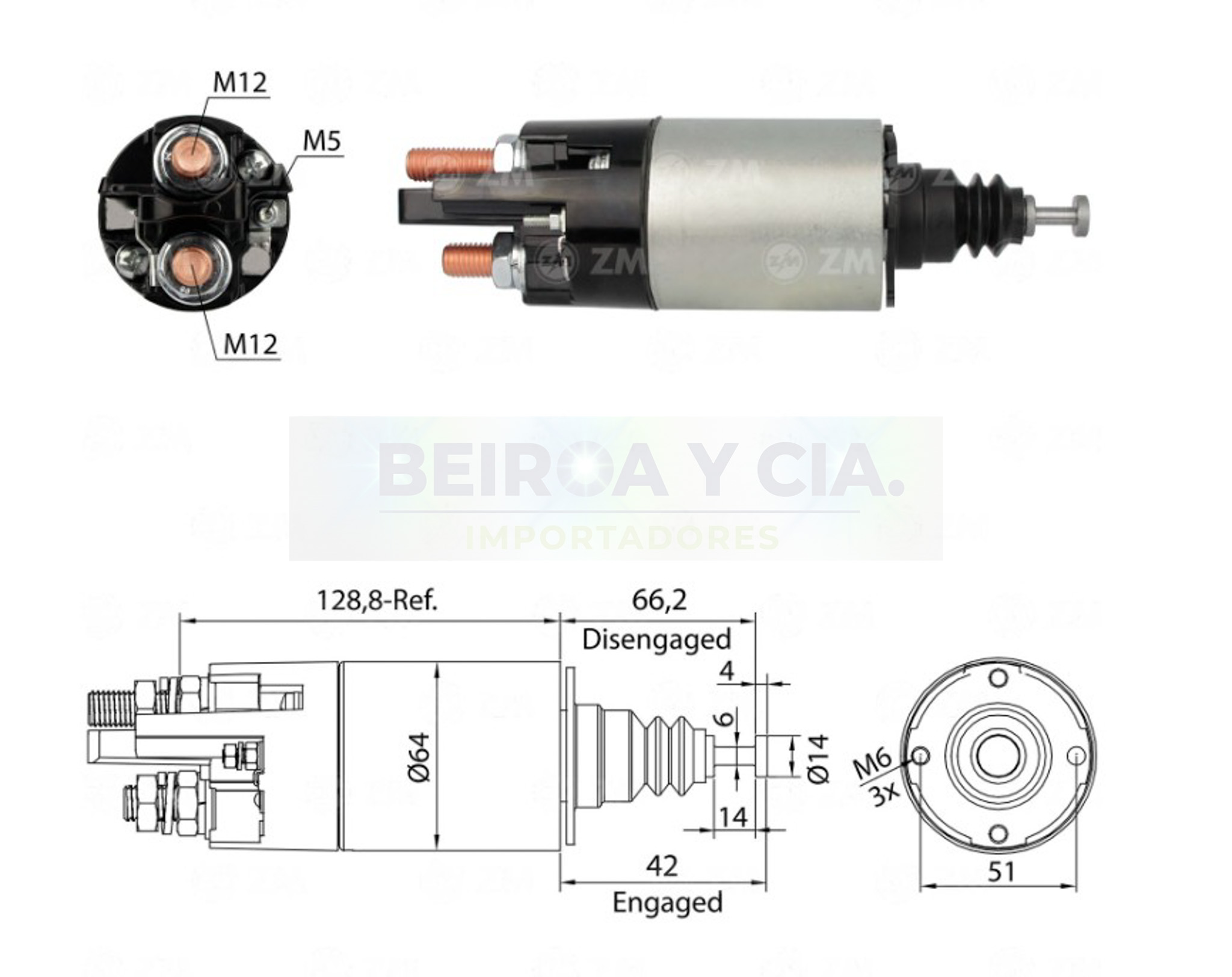 AUTOMATICO ZM 842 MBENZ DAEWOO VOLVO 24V