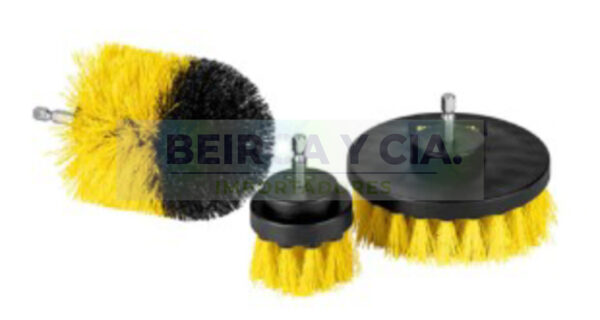 CEPILLO PARA LIMPIEZA 3 PIEZAS P/TALADRO