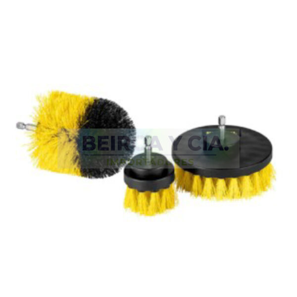 CEPILLO PARA LIMPIEZA 3 PIEZAS P/TALADRO