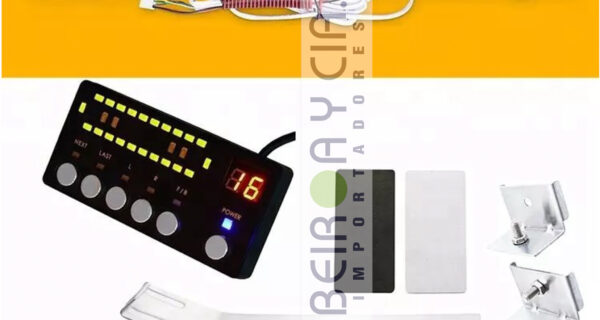BARRAL XE 86 LEDS C/BARRIDO ROJ/AZU 1.28MT 12V