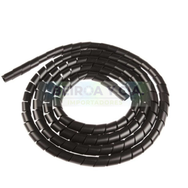 VAINA TUBO ESPIRAL NEGRO 10MM X 10 MTS